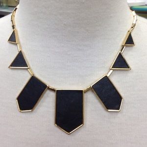 House of Harlow 1960 Five Station Leather Necklace