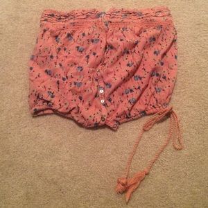 American Eagle pink beach crop top