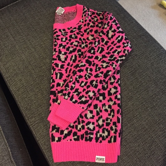VS PINK leopard print sweater