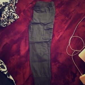 Army Green cargo joggers