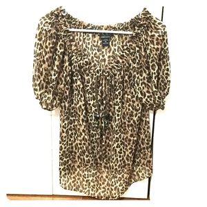 Leopard print blouse