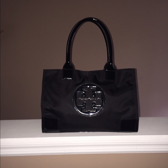 Tory Burch Black Ella Mini Tote NO TRADES