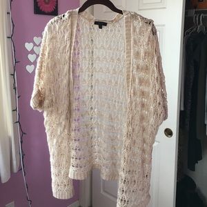 tan see through sweater