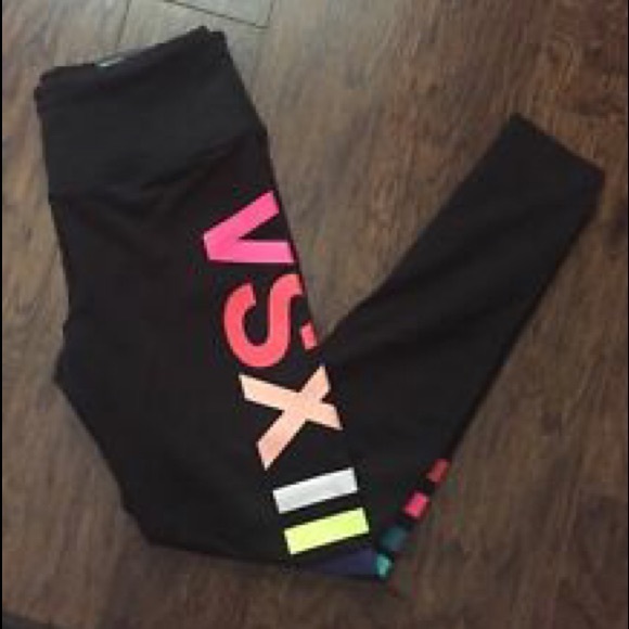 Victoria's Secret Pants - Victoria's Secret Rainbow Knockout Leggings