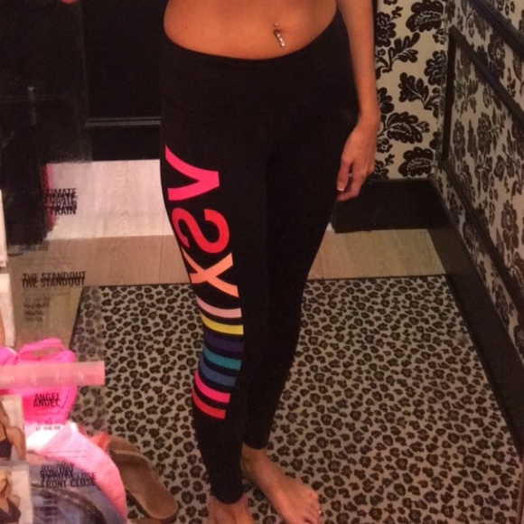 Victoria's Secret Rainbow Knockout Leggings - Picture 2 of 4