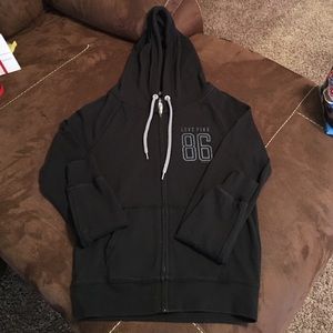 Black pink hoodie