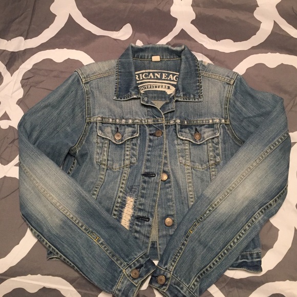 Distressed Blue Jean Jacket