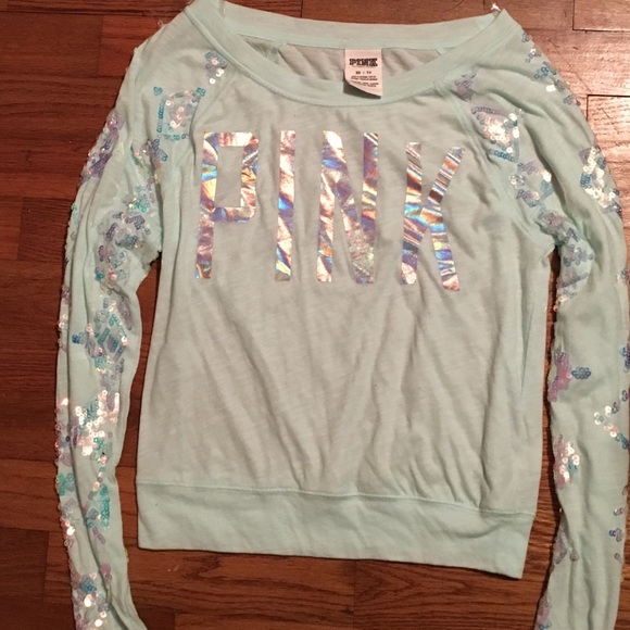 Victoria's Secret pink cropped long sleeve