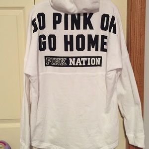 PINK "go hard or go home" sweatshirt