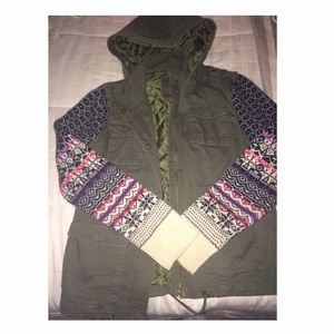 Army jacket with sleeves