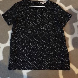 Polka dot dress top