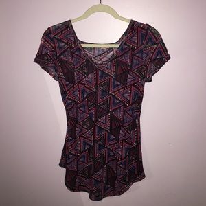 Patterned T shirt