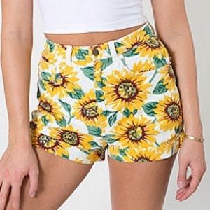 High wasted Sunflower shorts