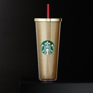 Starbucks sparkles gold iced cup