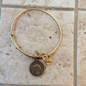 Gold Alex & Ani Claddagh Bracelet