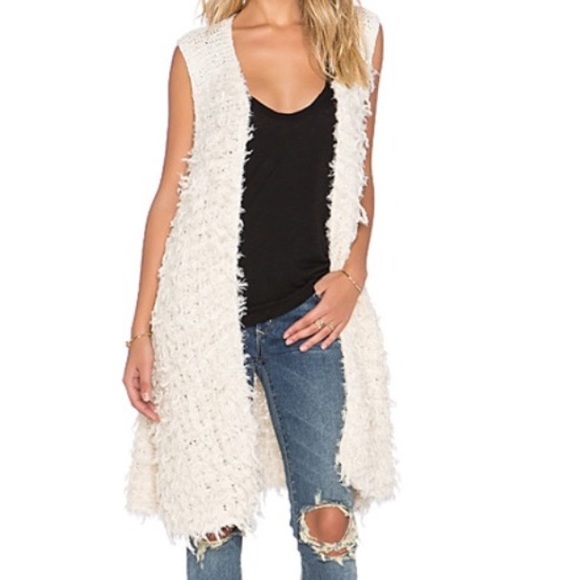 Free People Jackets & Blazers - Free People rolling stone furry vest