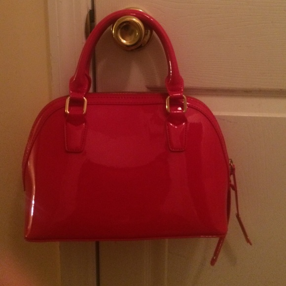 Red BCBG dome bag