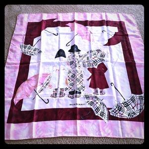100% silk Burberry scarf