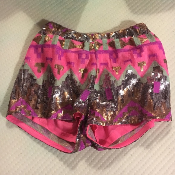 Sequin shorts