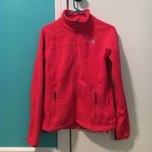 hot pink/coral north face