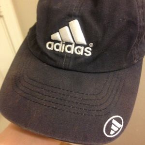 navy blue adidas strapback hat