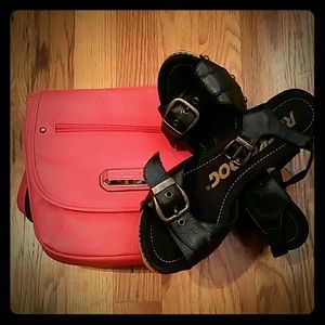 Cute black heeled sandals