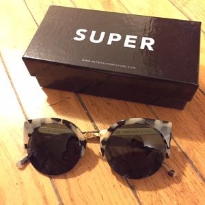 Retro superfuture super tortoise sunglasses
