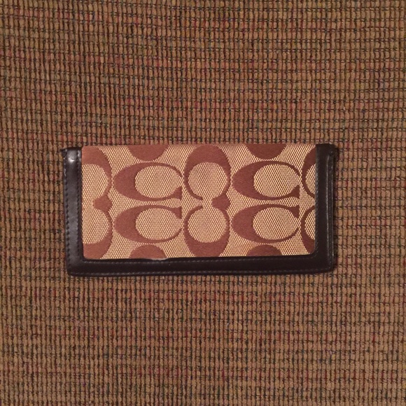 Coach checkbook holder