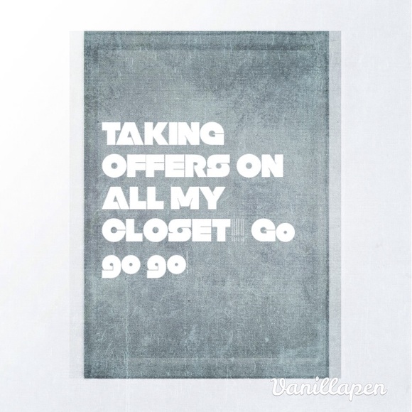 Make me some offers!