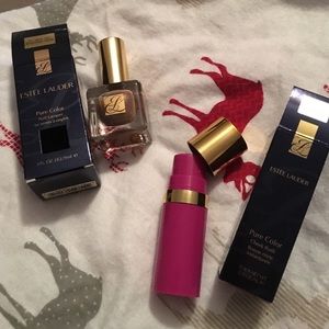 Estee Lauder nail polish and Cheek rush never used