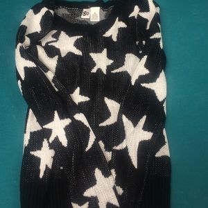 Star print sweater