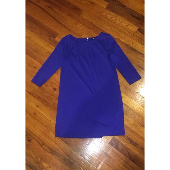 H&M Sapphire Blue Shift Dress XS