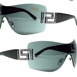 Versace grey over size sunglasses 2083b MAKEANOFFR