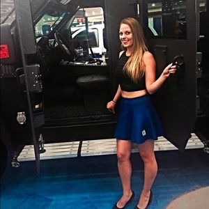 Juniors Black Mesh Crop Top Small