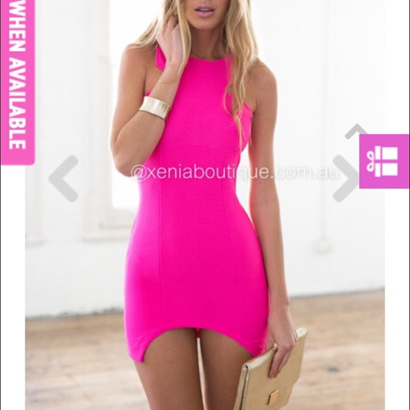 "THE LOVE DRESS" (NEON PINK)💖 - Picture 4 of 4