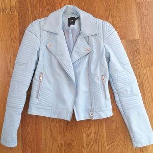 ASOS ladies light blue Moto jacket (US 4)