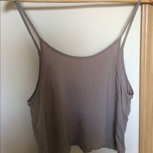 Brandy Melville Nude Cropped Tank Top XS-S
