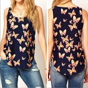🎉 SALE🎉 💙Cute butterfly tank top