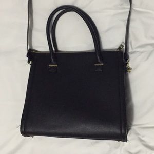H&M Black Tote Bag with Carrying Strap
