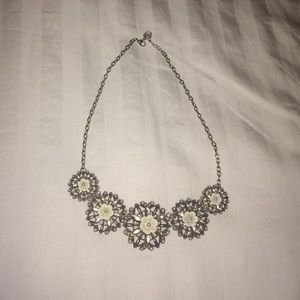 Medallion floral necklace