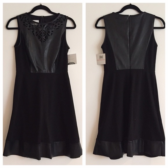 Donna Morgan Dresses - MOVING SALE❗️Back Laser Leather Cut-Out Dress Donna Morgan Dresses - MOVING SALE❗️Back Laser Leather Cut-Out Dress