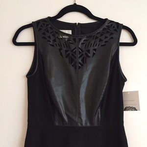 Donna Morgan Dresses - MOVING SALE❗️Back Laser Leather Cut-Out Dress Donna Morgan Dresses - MOVING SALE❗️Back Laser Leather Cut-Out Dress