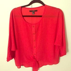 Red blouse