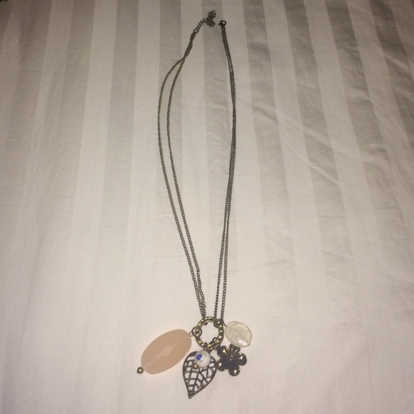 Long bronze necklace