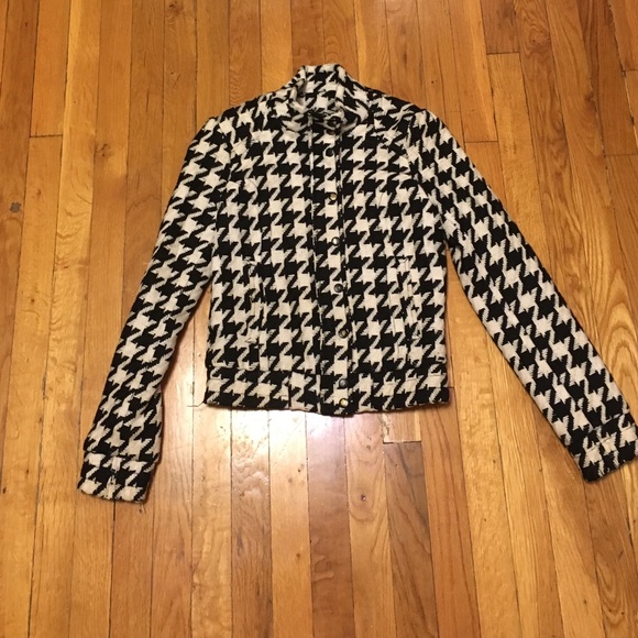 H&M Houndstooth Bomber