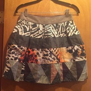 Diane Von Furstenberg MEGGY patchwork tiered skirt