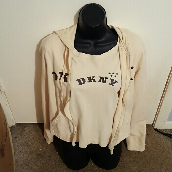 DKNY Hoodie and Matching T Shirt