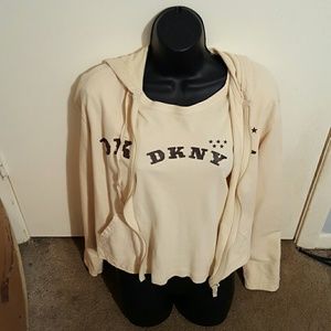 DKNY Hoodie and Matching T Shirt