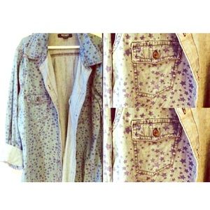 Blue Star Button down Shirt