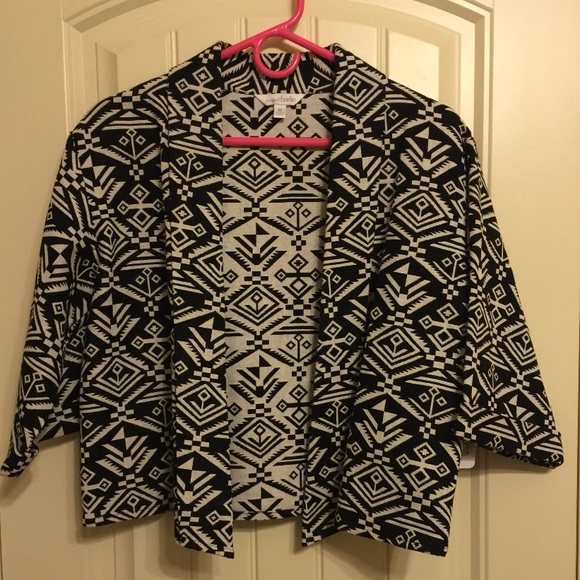 Aztec print cardigan